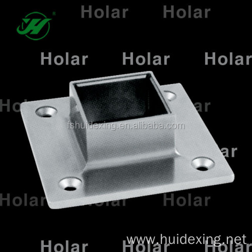 square handrail floor flange